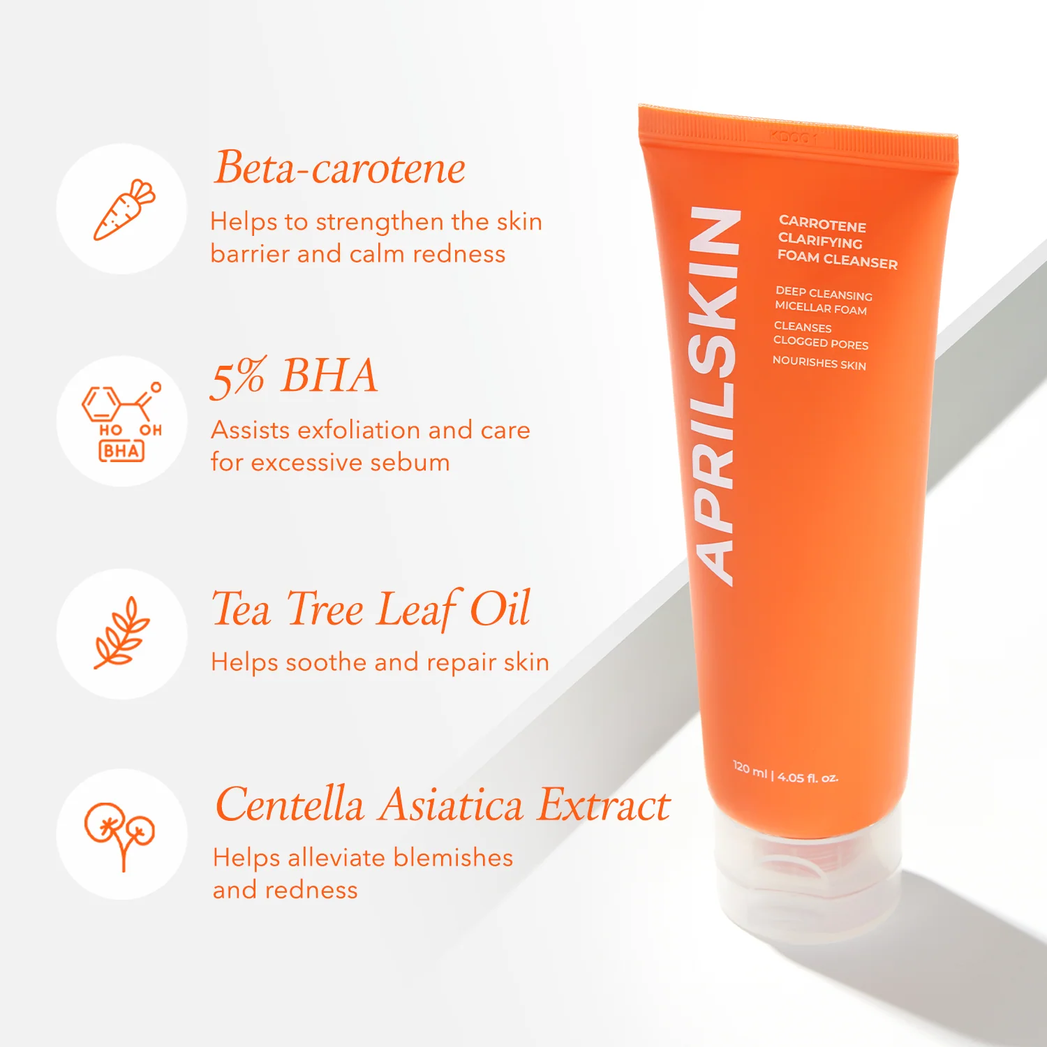 Carrotene Clarifying Foam Cleanser - Image 4